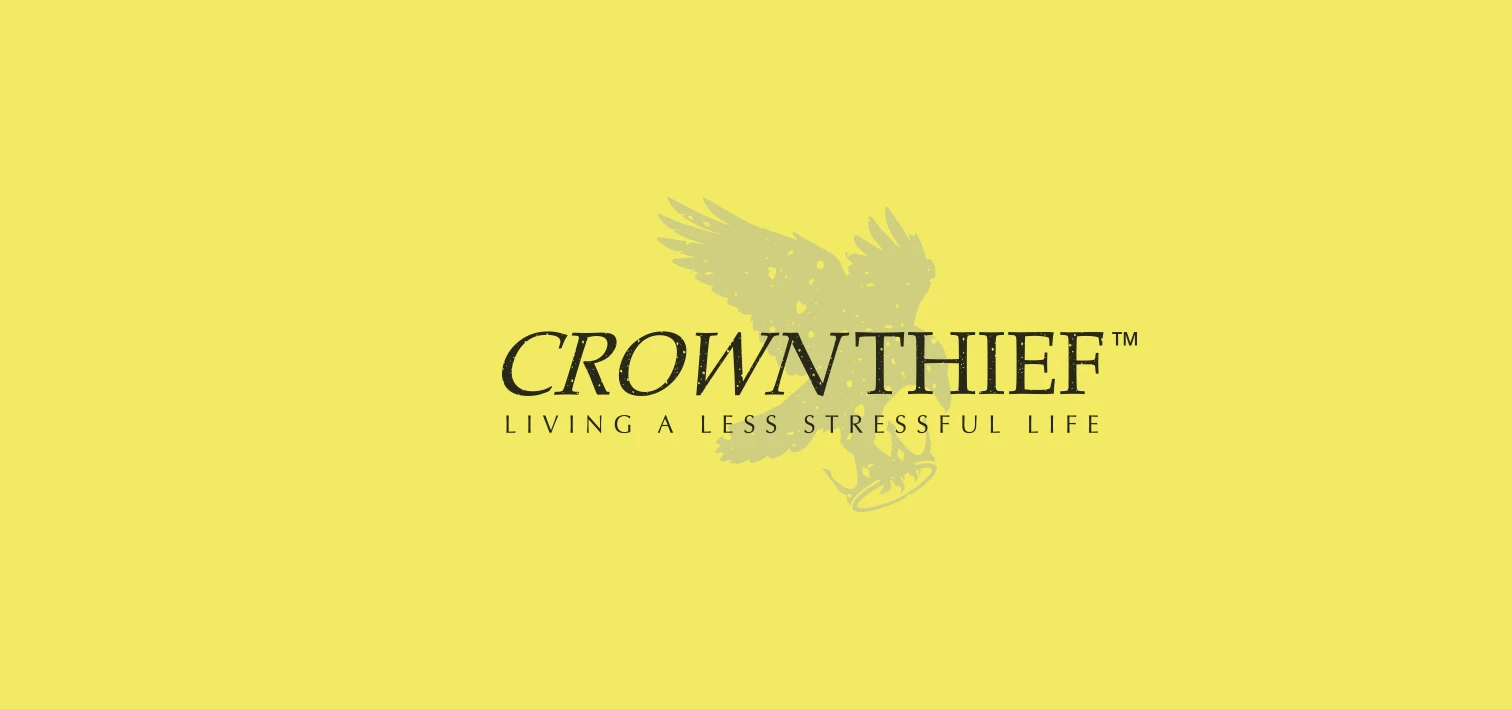 CROWNTHIEF logotype on yellow