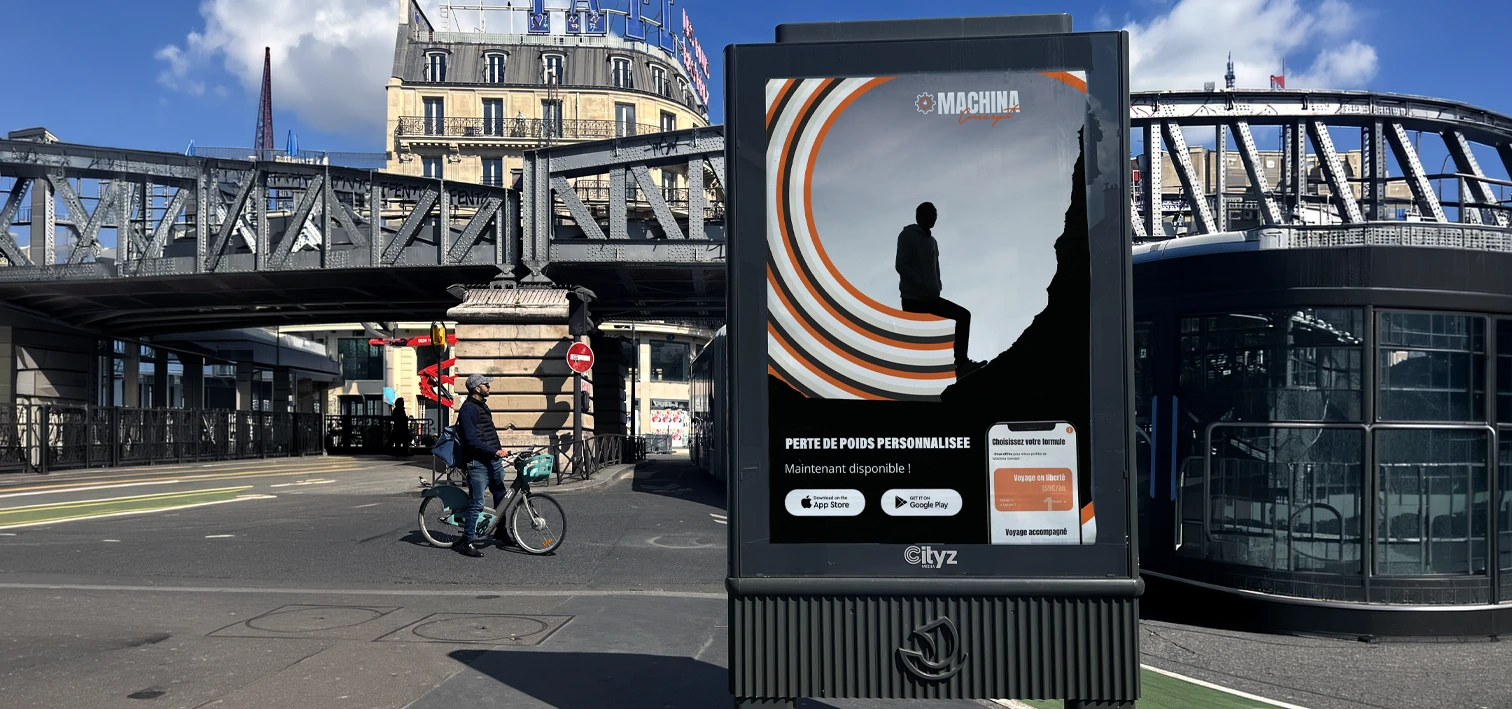 Affichage Machina Concept, mobilier urbain