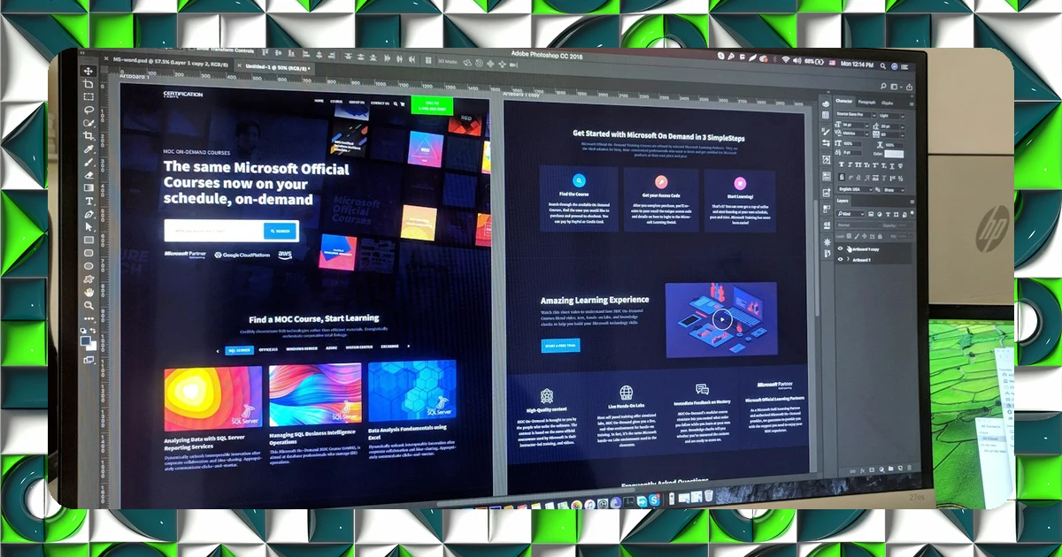 Interface Figma avec code et design côte à côte