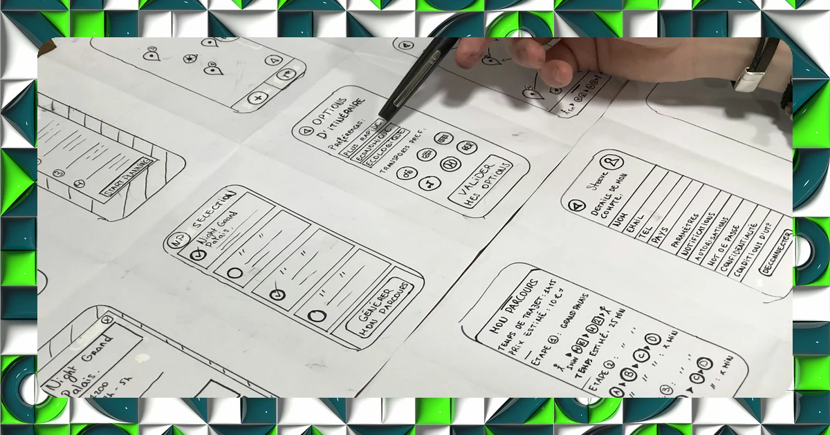Mockup d'interface pour illustrer un audit UX/UI